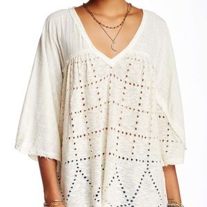 FreePeople Summer Lovin’ linen blend blouse